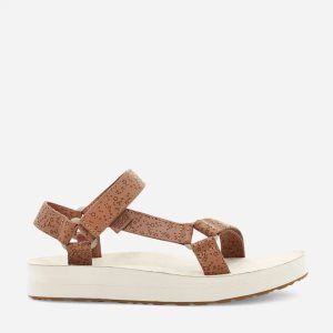 Teva Midform Universal Star Damen Plateau Sandalen Braun (Österreich)